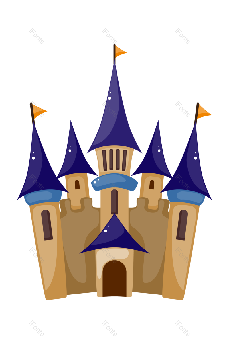 童话图片,城堡元素,复古元素PNG,矢量元素免抠素材